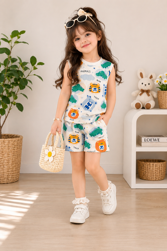 🧸 ست تاپ شلوارک بچگانه ۴ طرح فانتزی COCO