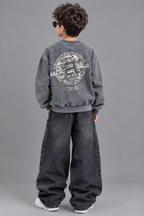 ست بلوز سنگشور لش و شلوارجین پسرانه سایز 5 الی 7 سال